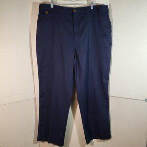 Towncraft Men's Wrinkle Free Slacks Size 44 Blue